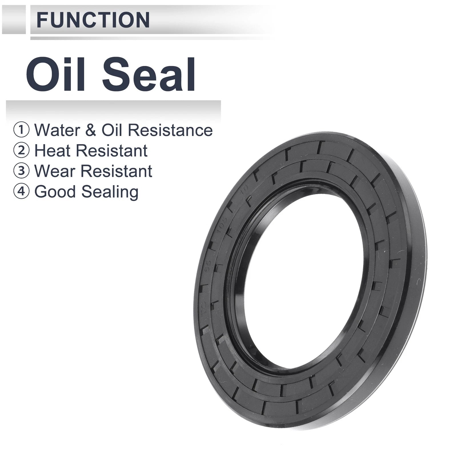 Set of 5 Oil Seal Rotary Shaft Seal Nitrile Rubber 65x105x10mm