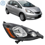 Headlamp Assembly for Honda Fit Sport (2009–2011) Right Side Halogen Black