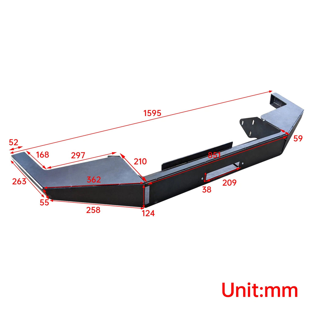Bumper Mount Plate Kit for Jeep Cherokee XJ (1984–2001)