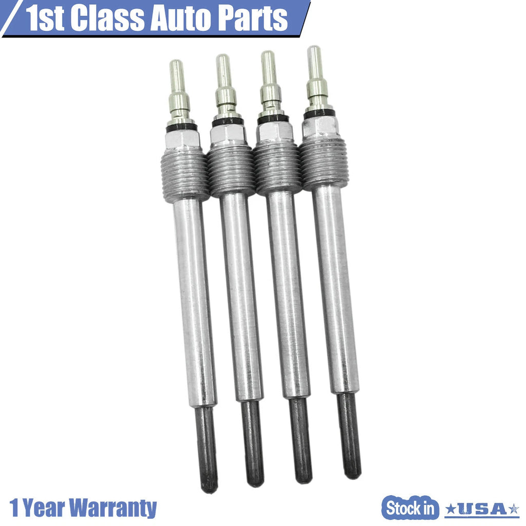 Set of 4 Diesel Glow Plugs for Ford Pickup Van Excursion (2004-2010)