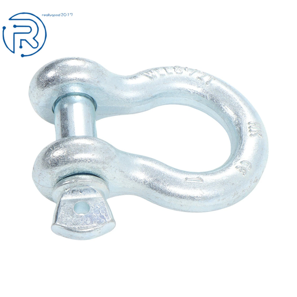 2 Pack 1" D Ring Bow Shackle for Towing (WLL 8.5T 18500lb)
