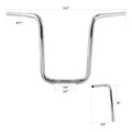 16" Rise 1 1/4" Ape Hanger Handlebar for Harley Davidson FLST FXST Sportster