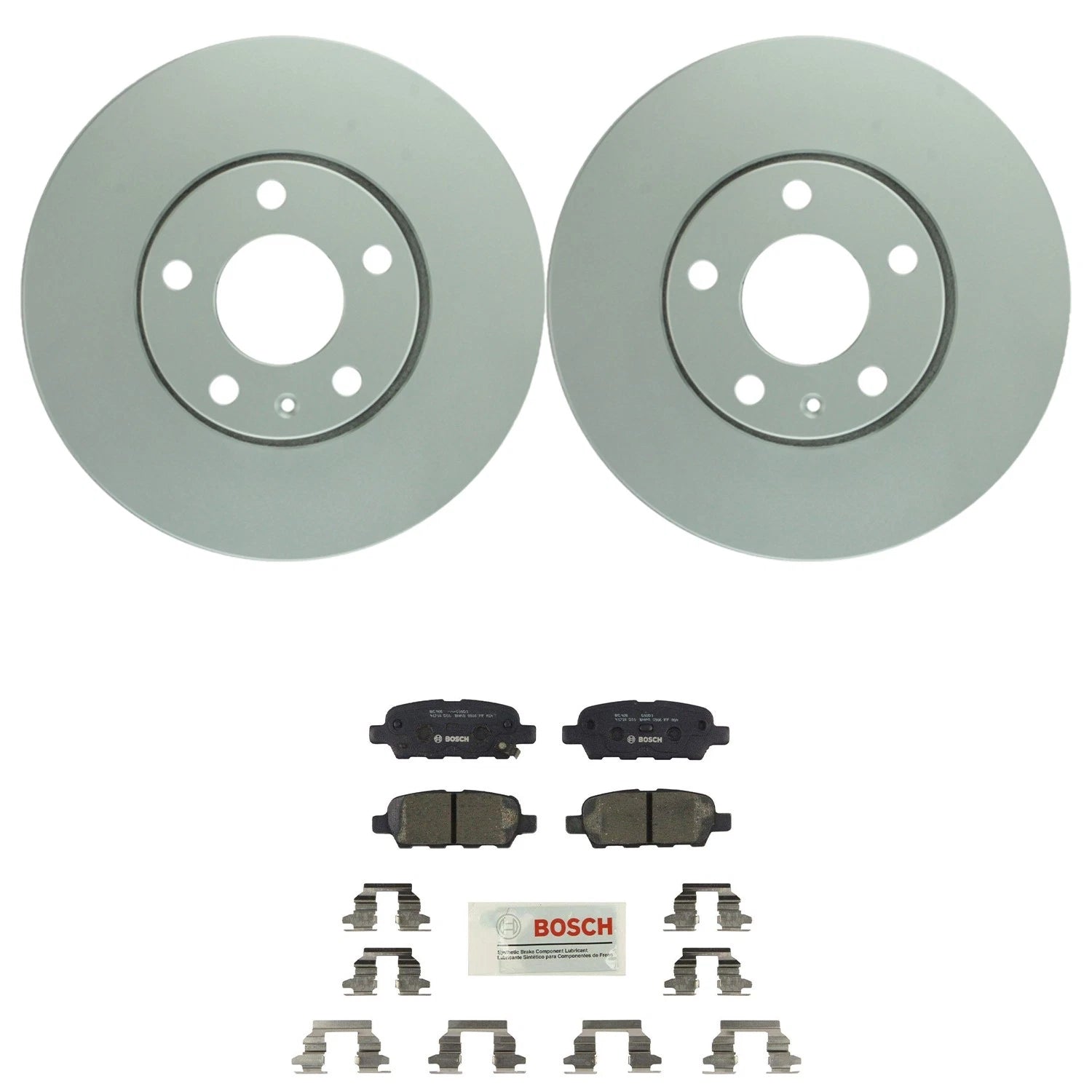 Bosch Rear Disc Brake Rotors & Ceramic Pads Kit for Mazda 6 (2014–2015)