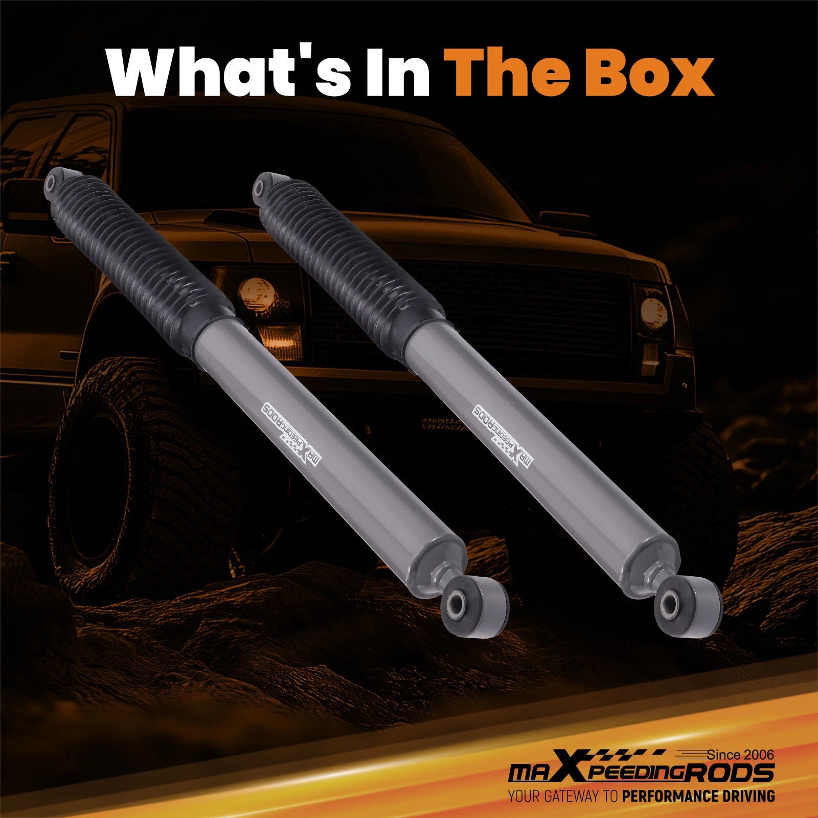 Rear Lowering Shocks for Ford F150 & F100 2WD (1980–1996) 5" Drop