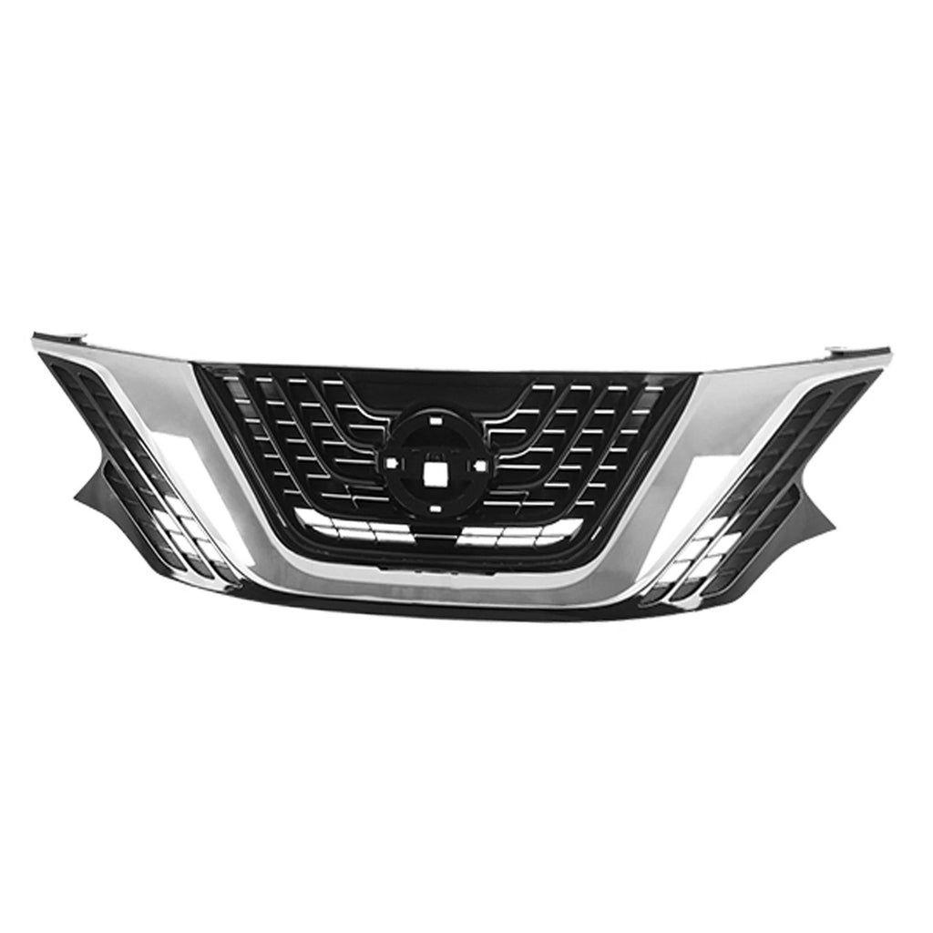 Front Replacement Black Chrome Plastic Grille for Nissan Murano (2015–2018)