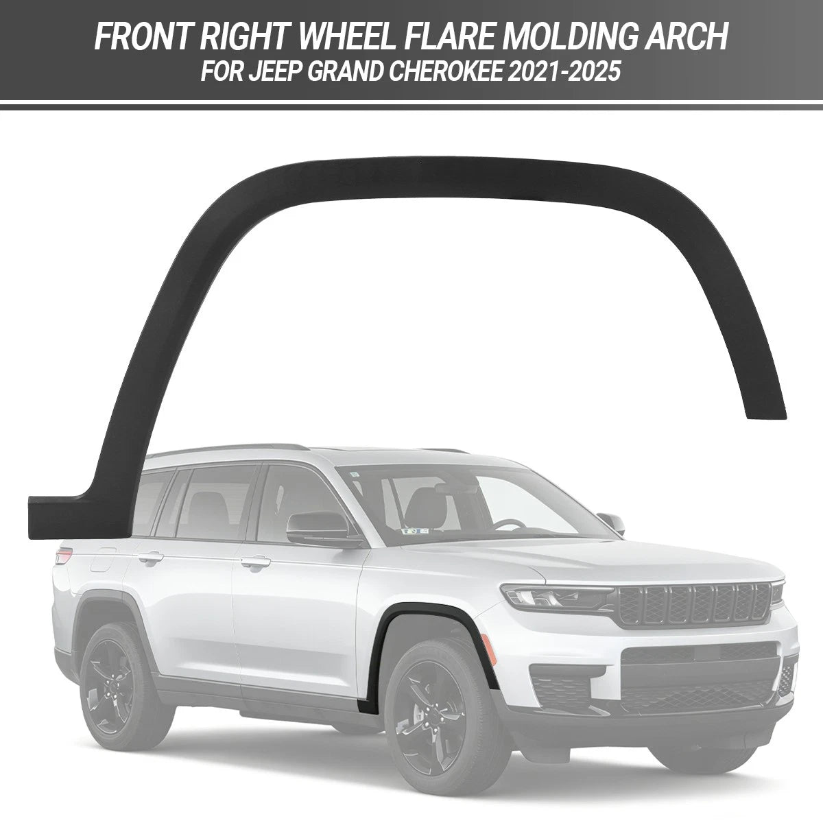 Front Fender Flare Wheel Molding for Jeep Grand Cherokee (2021–2025) RH