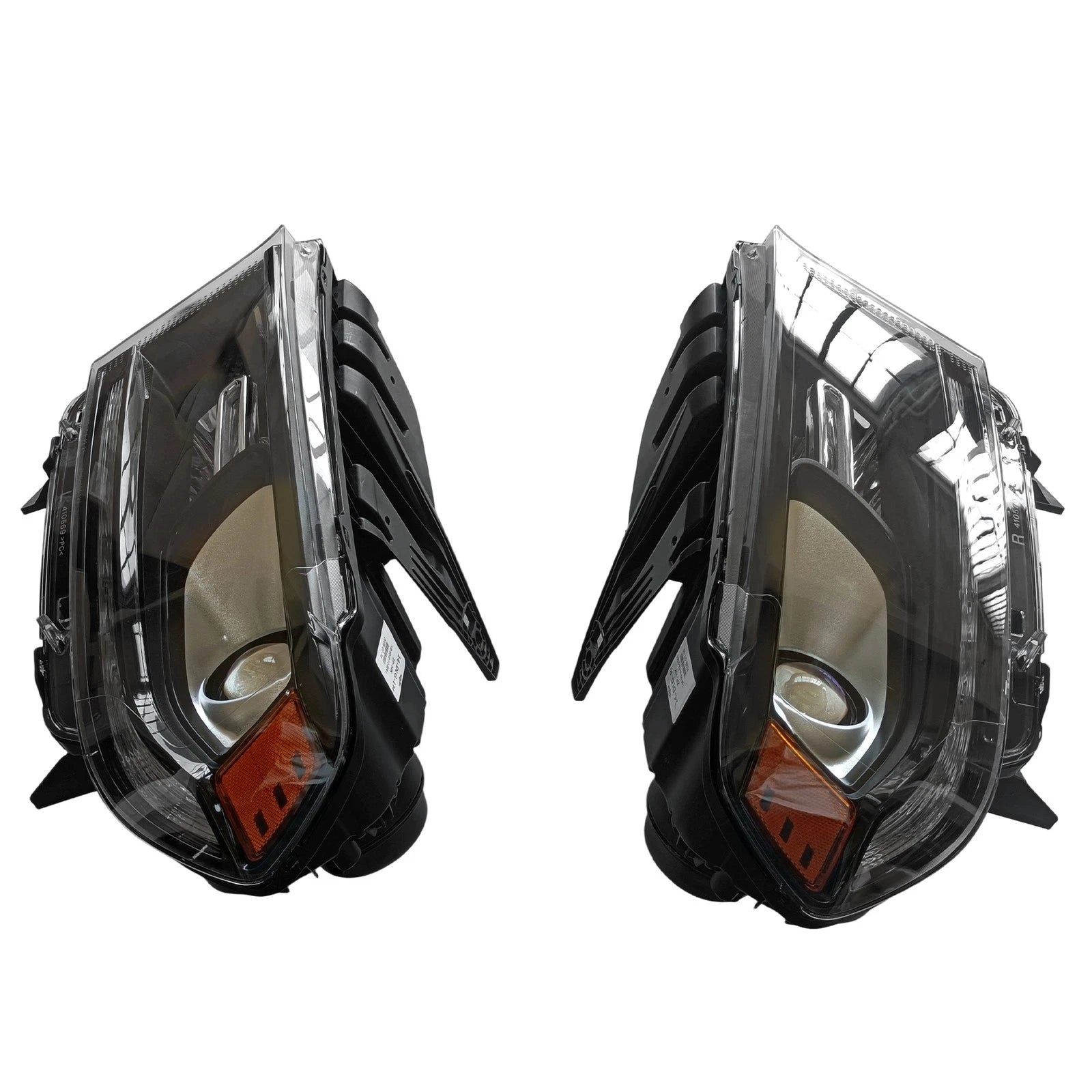 Set of 2 Black LED Projector Headlights for Dodge Durango (2016–2020)