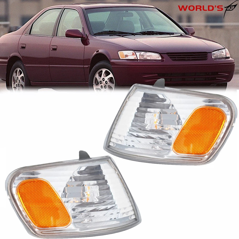 Set of 2 Front Corner Turn Signal Park Light Lamps for Corolla (2001–2002)