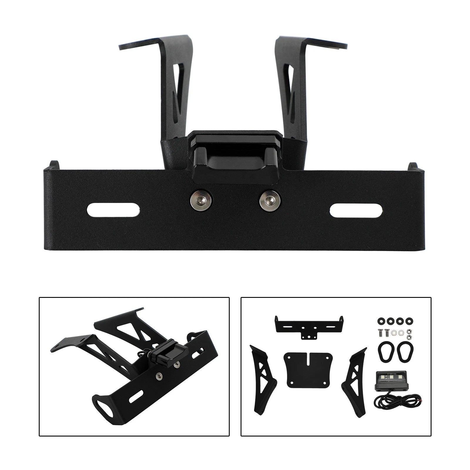 License Plate Holder Bracket for Yamaha R3 R25 (2019–2021) Black