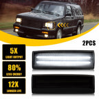 2X Smoked Lens Side Corner Marker Lights for Chevy S10 GMC Jimmy (1982–2004)