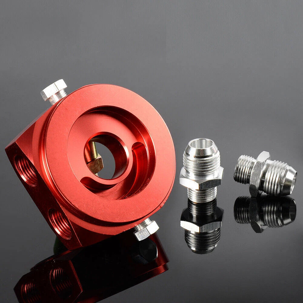 Aluminum Oil Filter Cooler Sandwich AN10 Block Adapter for Universal