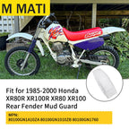 Rear Fender for Honda XR80R XR100R (1985–2000) White Plastic Mud Guard
