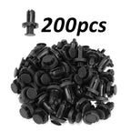 200Pcs 10mm Nylon Rivet Retainer Fastener Push Pin Clip for Auto Car Door
