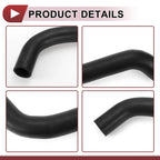Radiator Coolant Hose for Lexus LS430 (2001–2006) No. 16571-50180 Rubber Black