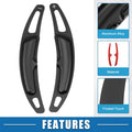 Steering Wheel Shift Paddle Covers for Porsche Cayenne Black (Set of 2)