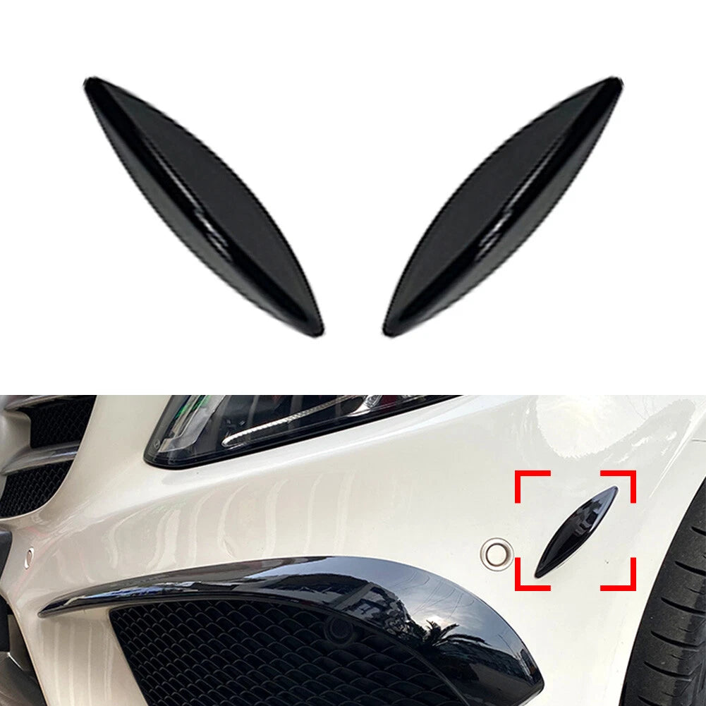 Bumper Lip Splitter Spoiler Side Canards for Mercedes Benz C-Class W205 (2015–2018)