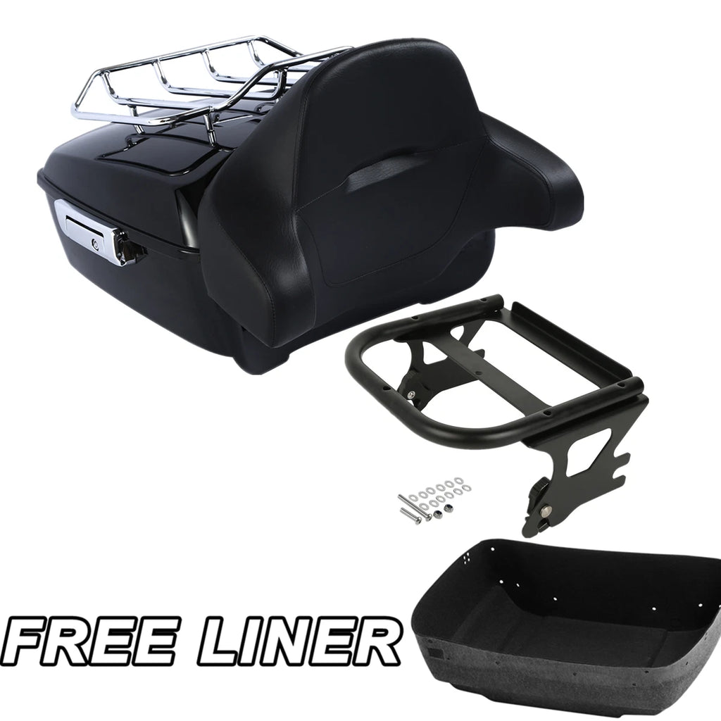 Trunk Pad Mount Rack for Harley Touring Electra Glide (1997–2008) Black