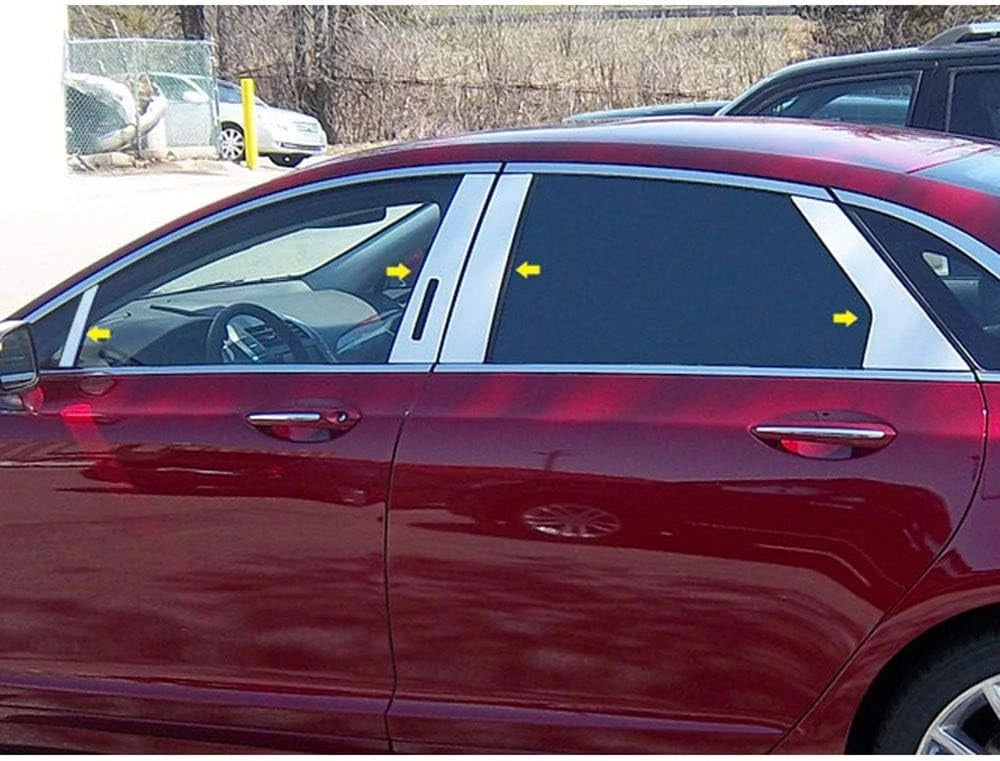 8pc. Luxury FX Chrome Pillar Post Set For 2013-2020 Lincoln MKZ