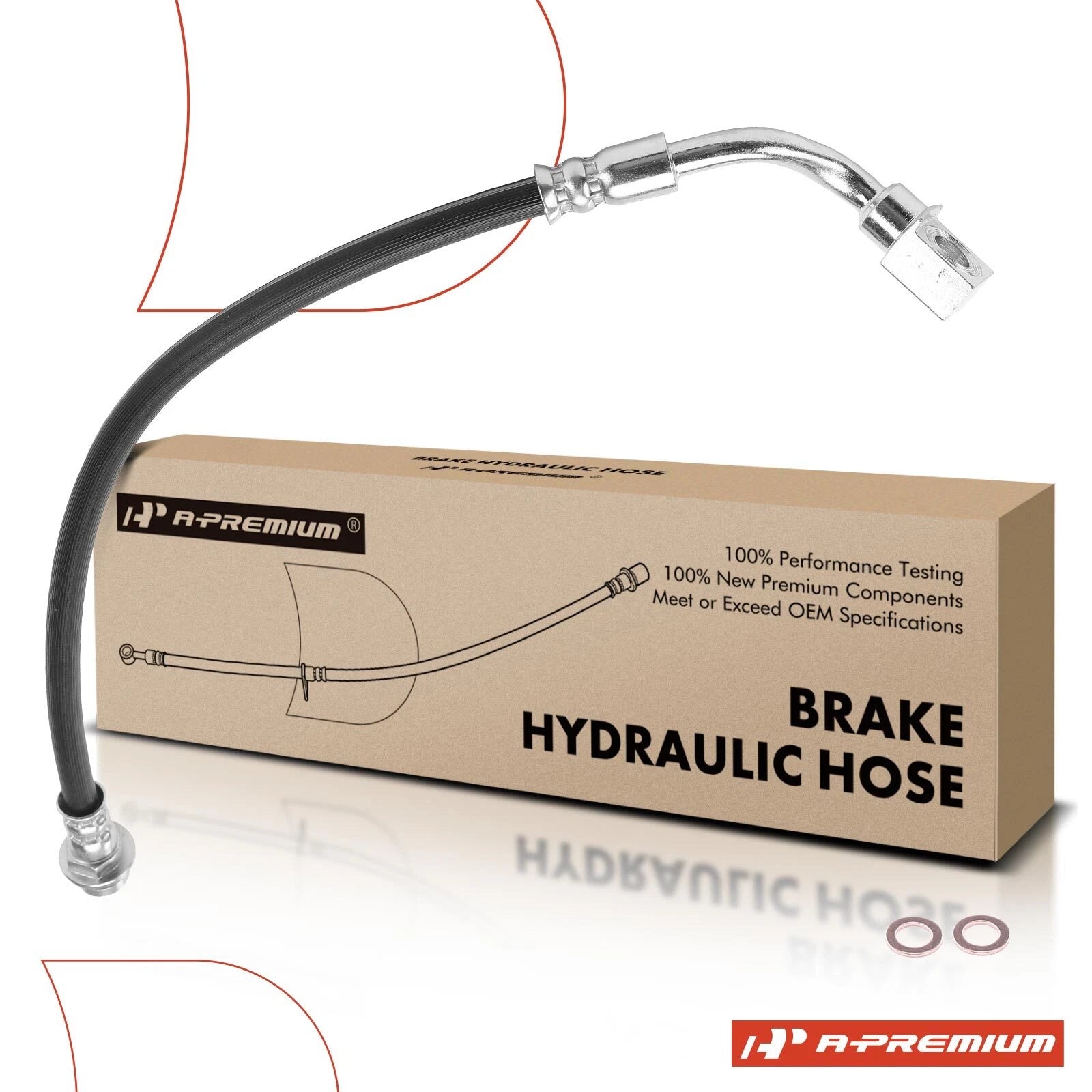 Rear LH Brake Hydraulic Hose for Chevy Silverado 1500 (1999–2001, 2004–2006)