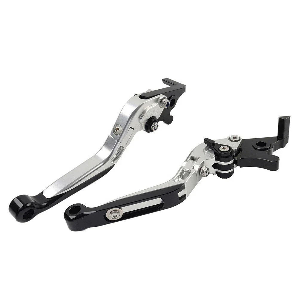 Extendable Brake Clutch Levers for BMW F650GS (2002-2007) Silver