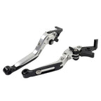 Extendable Brake Clutch Levers for BMW F650GS (2002-2007) Silver