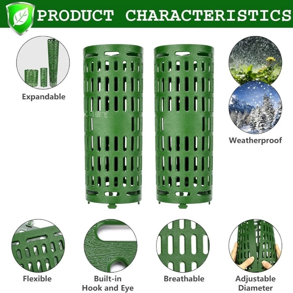 8 Pack Adjustable Tree Trunk Safety Guards for Garden Protection