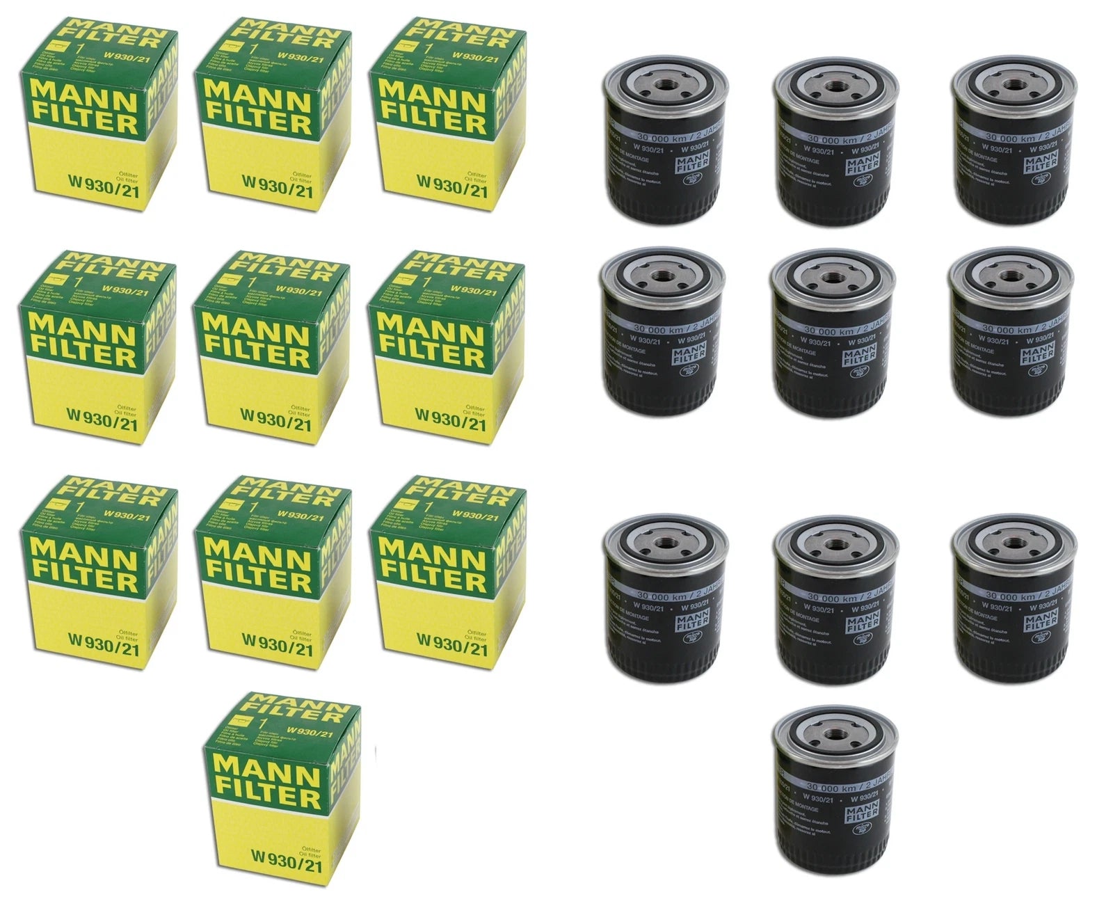 Set of 10 Engine Oil Filters for VW Passat Audi 90 A4 A6 Quattro Allroad S4 (1990–2006)