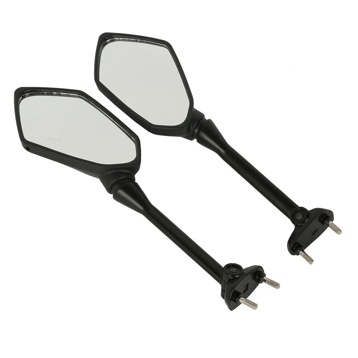 Black Rearview Side Mirrors for Kawasaki Ninja 650R ER6F (2009–2016) Ninja 400R (2010–2014)