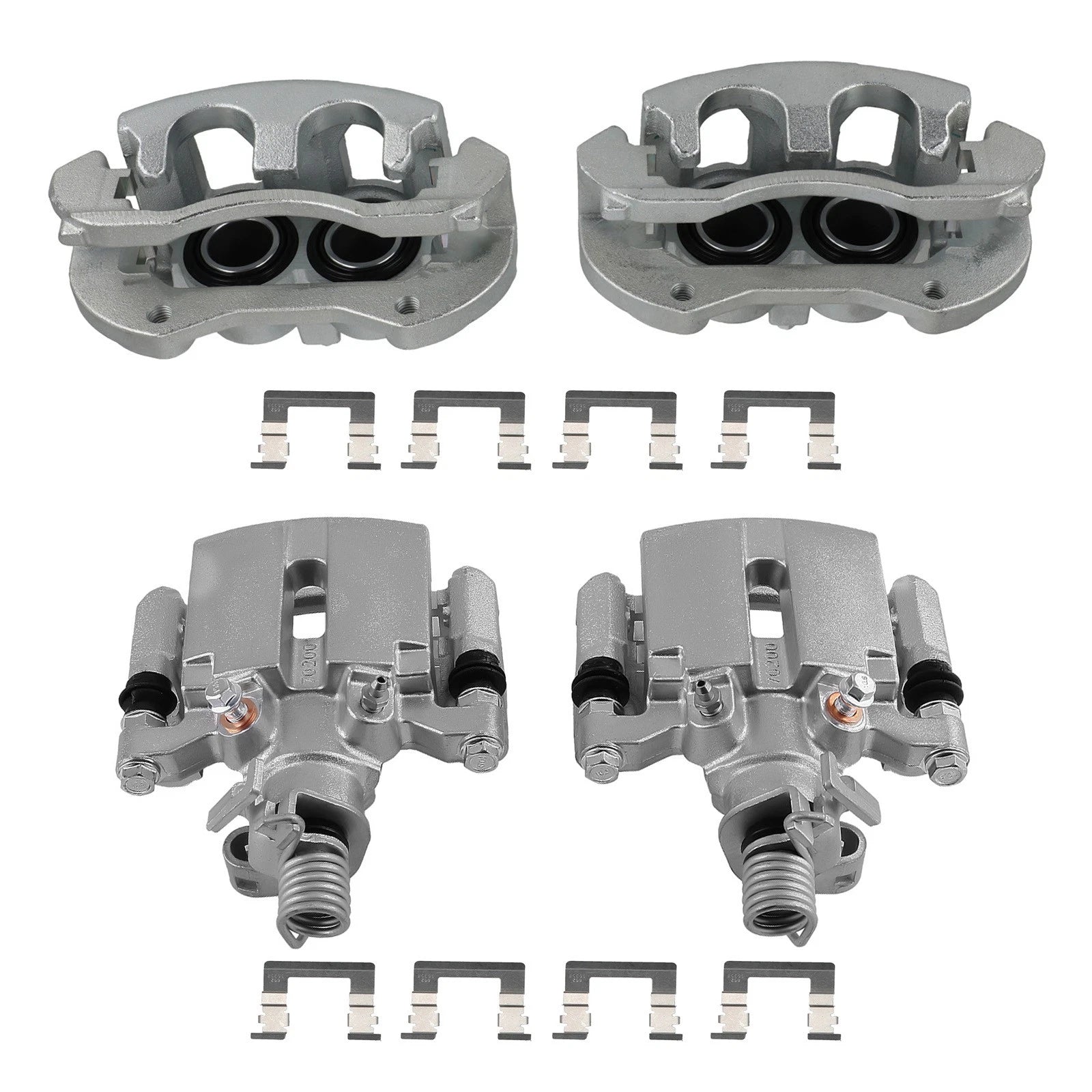 Set of 4 Front Rear Brake Calipers for Chevrolet Impala (2011–2013) 18B4989 18B4988