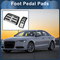Set of 1 Automatic Footrest Pedals Cover for Audi A6 (2005–2011) Silver Tone