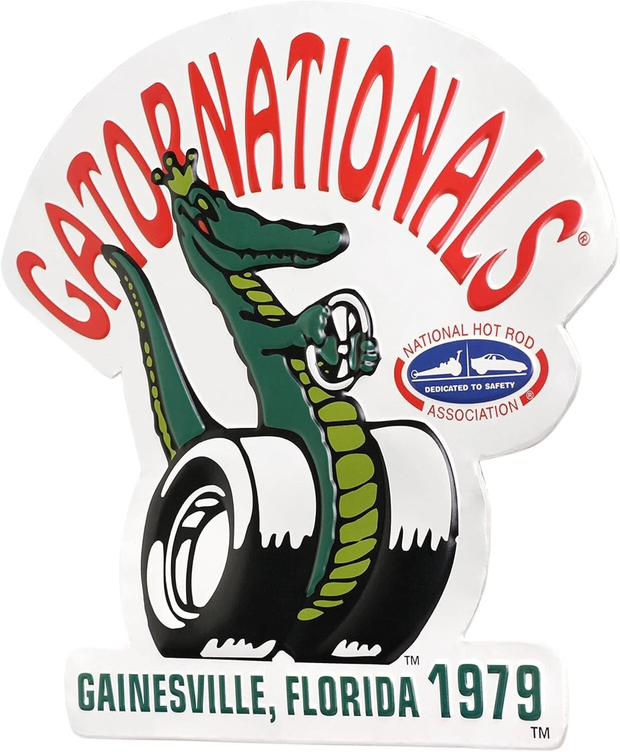 Metal Wall Sign for NHRA Gatornationals (16.5" x 15.25")