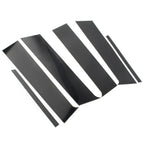 6 x Door Window Trim Covers for Mitsubishi Lancer Sedan (2008-2017) Black