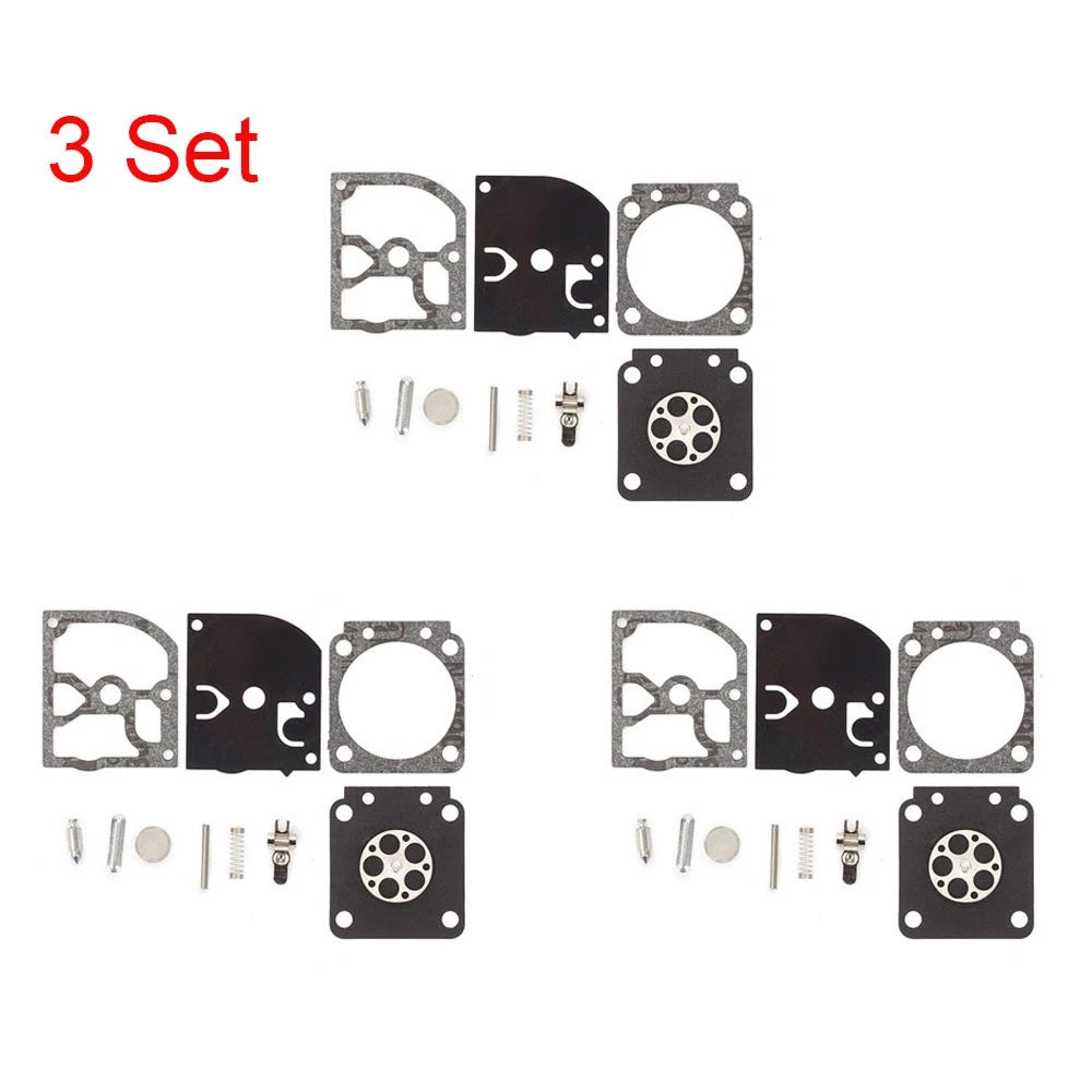 3X Carburetor Gasket Kit RB-129 for Zama C1M-W26A C1M-W26B C1M-W26C