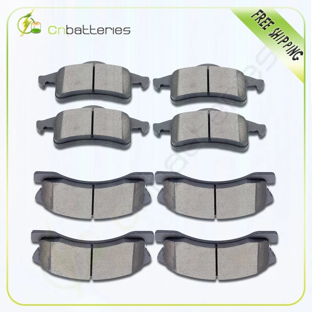 Set of 4 Ceramic Brake Pads for Jeep Grand Cherokee (1999–2004)