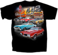 Oldsmobile Cutlass T-Shirt Black 442 Diner Scene for Oldsmobile (1968–1972)