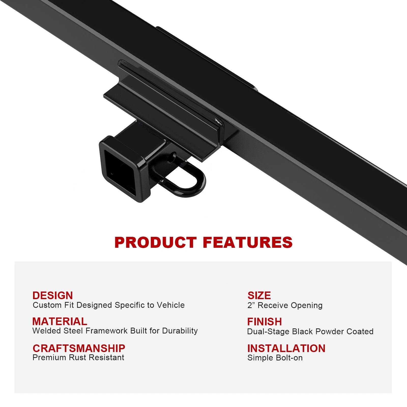 Trailer Hitch Receiver for Volvo XC60 (2010-2017)