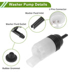 Windshield Washer Pump w/Grommet for Buick Enclave (2008–2016) No. 10386722