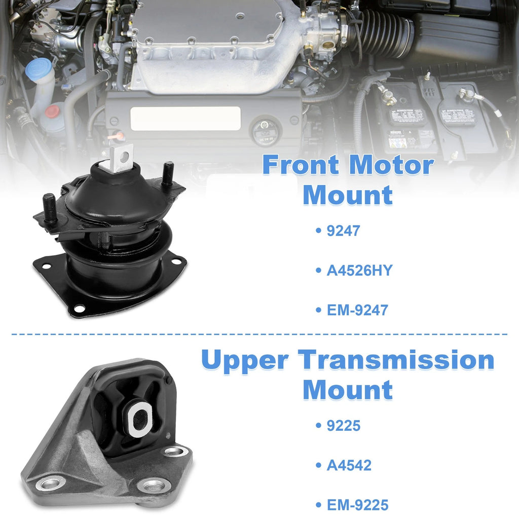 3pcs Engine Motor Mounts for Honda Accord L4 2.4L (2003–2007)