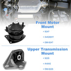 3pcs Engine Motor Mounts for Honda Accord L4 2.4L (2003–2007)
