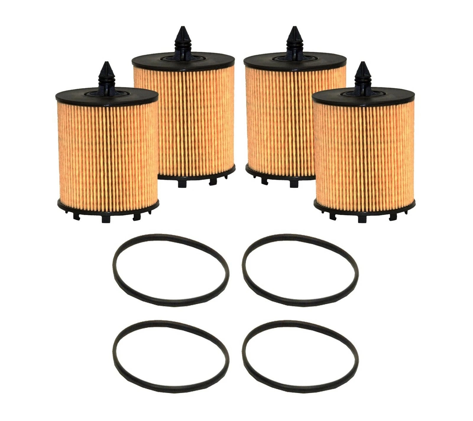 Set of 4 Wix Engine Motor Oil Filters for Buick Cadillac Chevy GMC Pontiac Saab