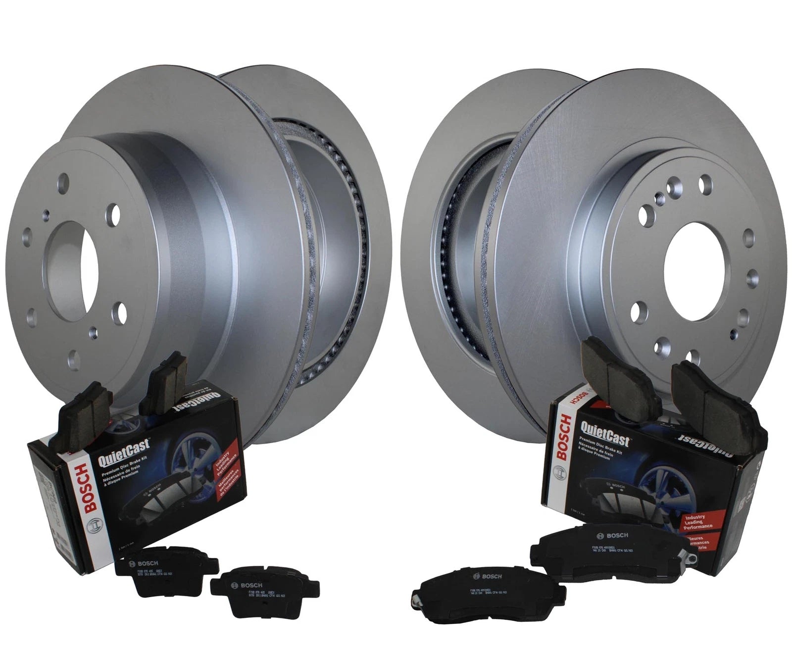 Front & Rear Brake Kit Disc Rotors & Bosch Ceramic Pads for Cadillac Chevy GMC