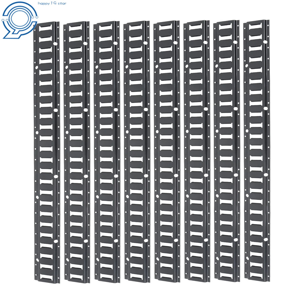 Set of 8 E Track Tie Down Rails for Garages Vans (Fits Various Models)