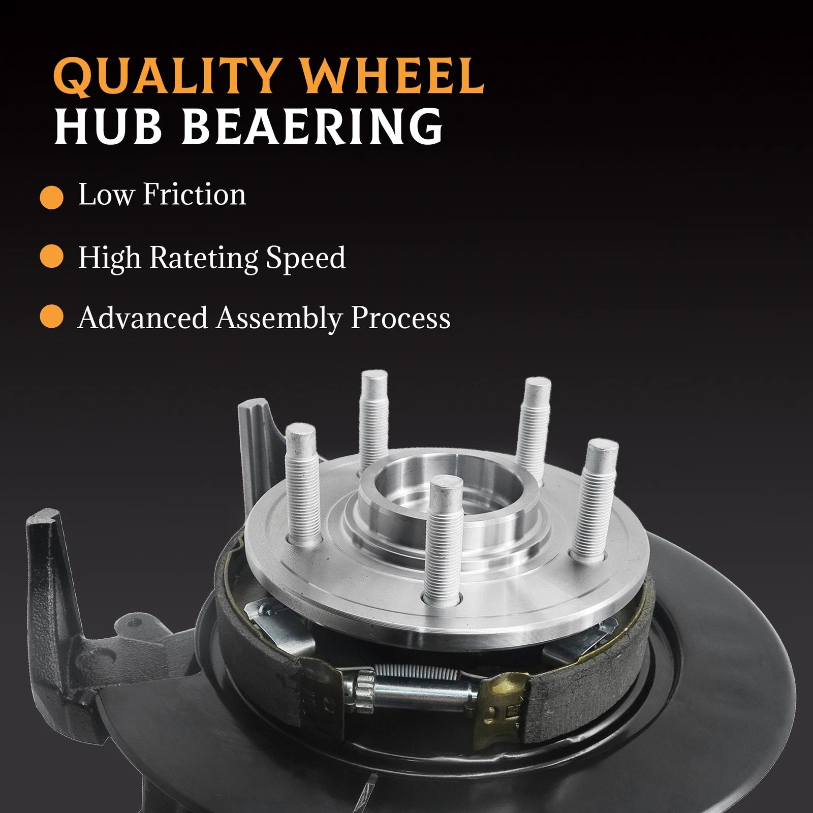 2X Front Steering Knuckle & Wheel Hub Bearing Assembly for Honda Civic (2001-2002)