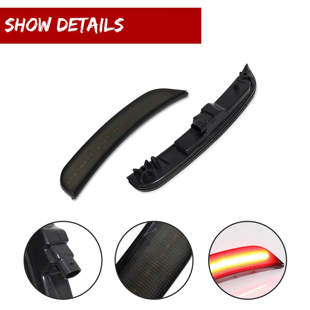 Rear Red LED Side Marker Indicator Lights for Chrysler 300 (2015–2023)