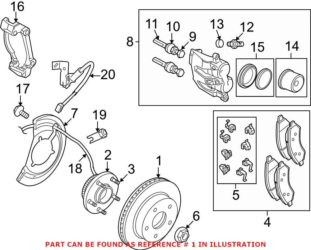 Front Disc Brake Rotor for RAM (52010080AI)