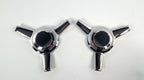 Chrome Metal Spinners 3 Bar Pair for Custom Wheels (Universal)