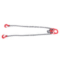 Chain Sling 3/8 Inch x 10 Ft 7100lbs Lifting Chains with Adjuster Hooks (2 Legs)