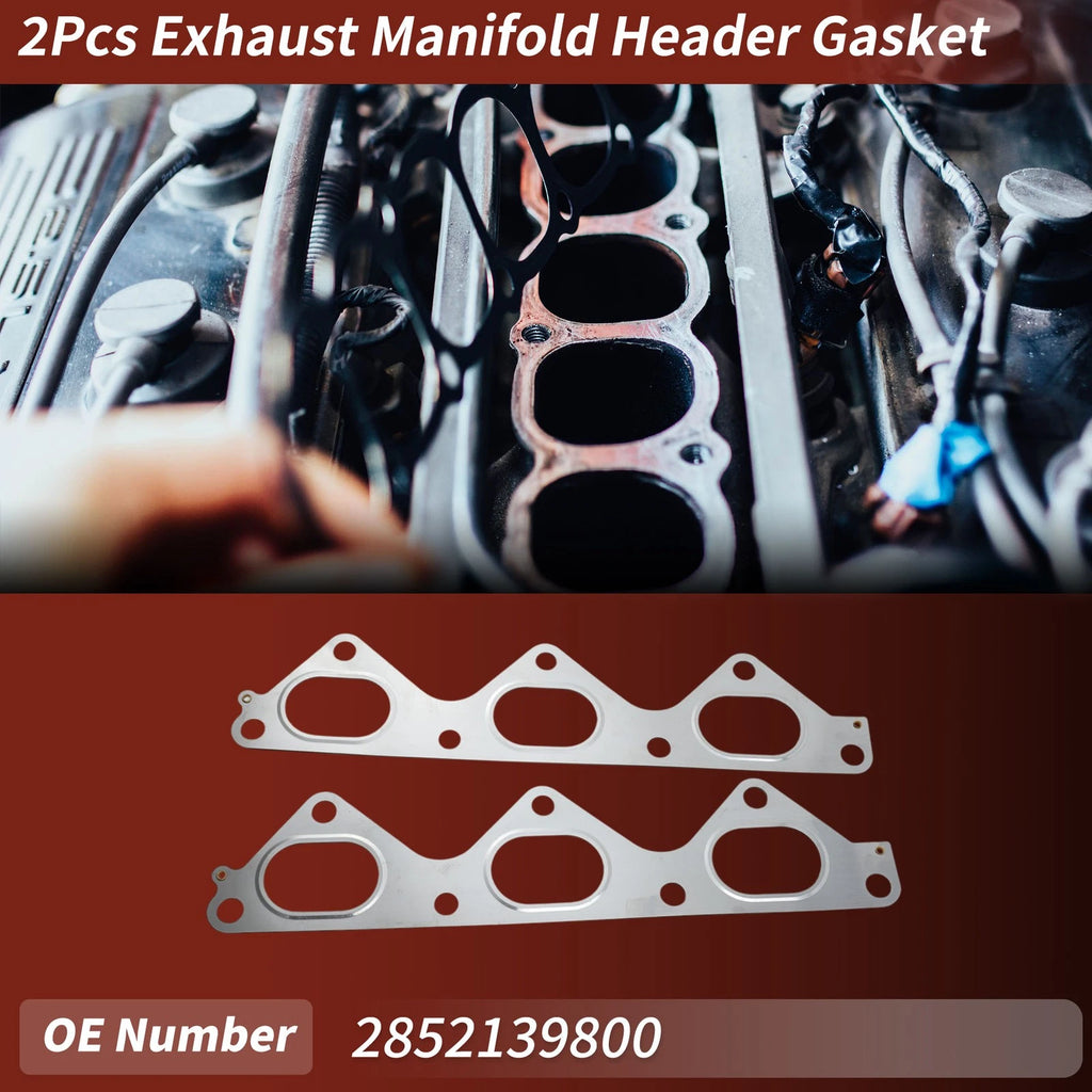 2X Exhaust Manifold Header Gasket for Hyundai Santa Fe (2003–2006) No. 2852139800