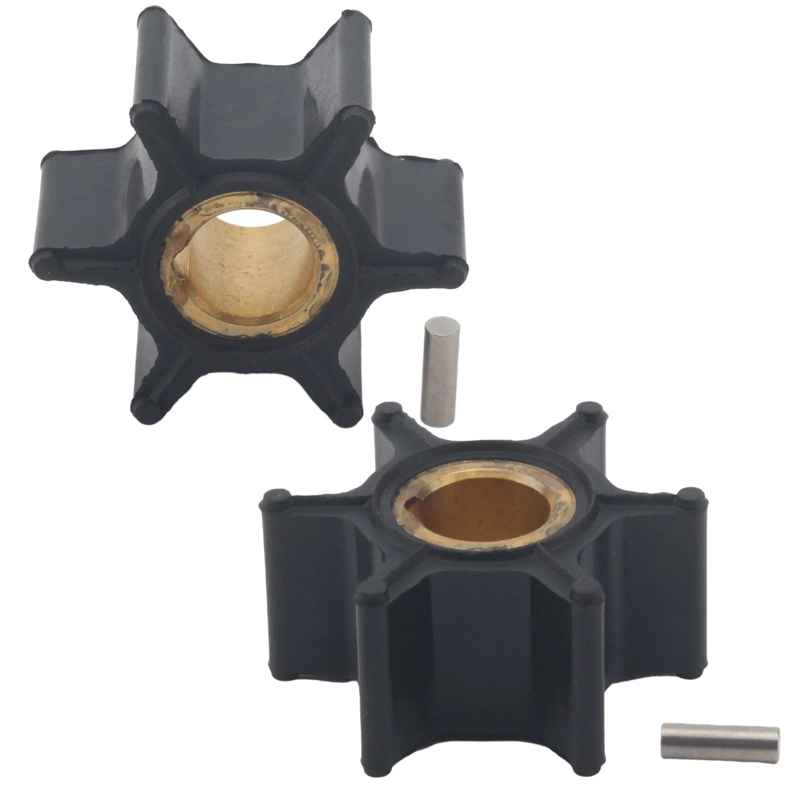 Water Pump Impeller & Pin for Evinrude Johnson Outboard 4-8 HP (0389576)