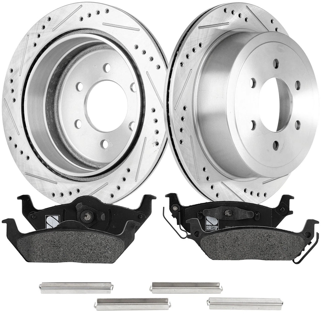 Brake Disc Rotors and Pads Kit for Ford F-150 (2004–2023)